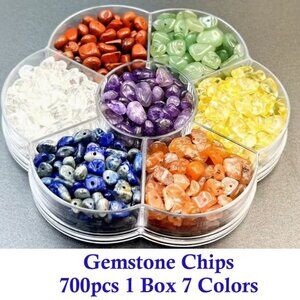 Gemstone Chips 700pcs 1 Box 7 Colors